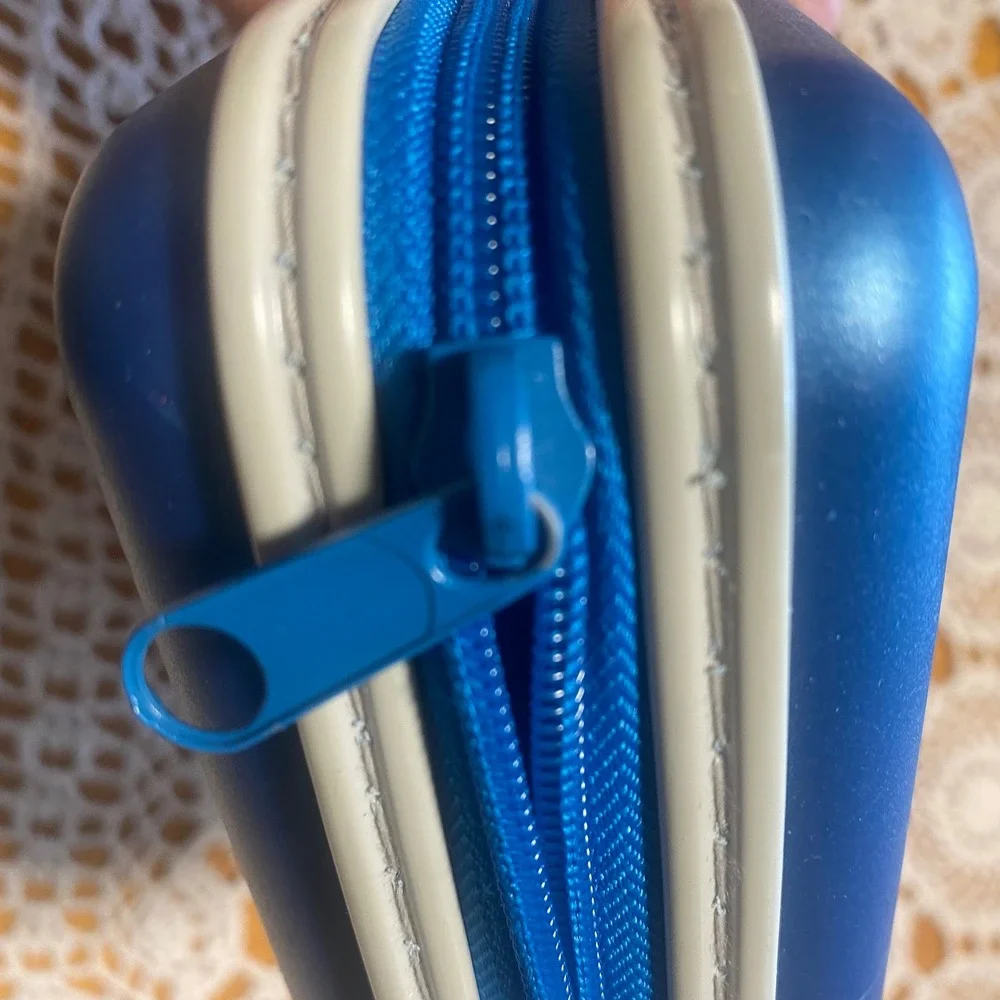 Eldon Pencil Case Kids Blue Excellent Fractal Geometric Hard Shell Zipper